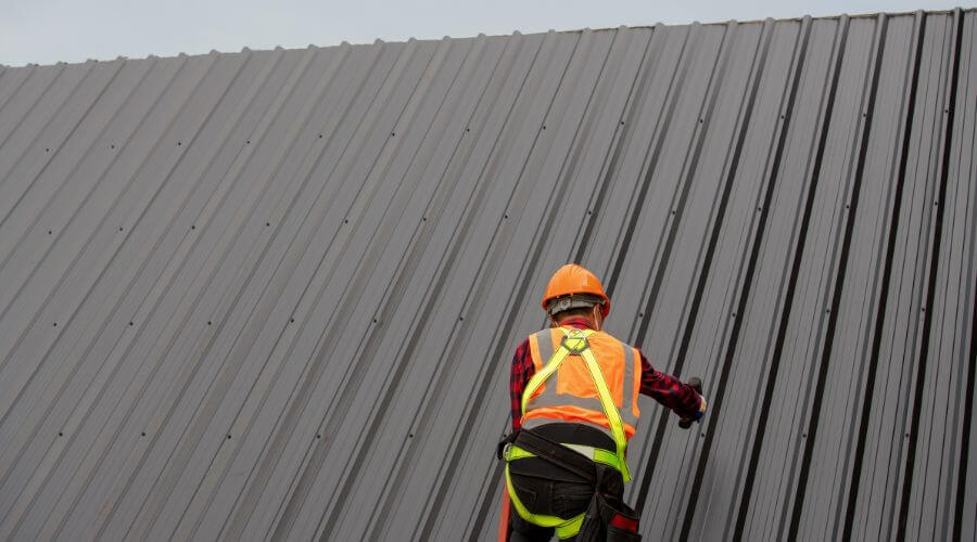 Professional metal roof installation services in Slayden, TN